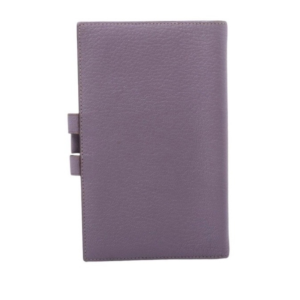 Hermes Leather Single Agenda Passport Holder Lavender - Picture 2 of 5